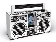 Berlin Boombox Lautsprecher weiss