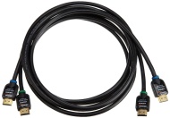 AmazonBasics - Cable HDMI de alta velocidad, compatible con Ethernet, 3D y retorno de v&iacute;deo (2 m, 2 unidades)