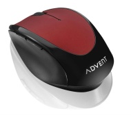 ADVENT AMWLRD15 Wireless Optical Mouse - Red