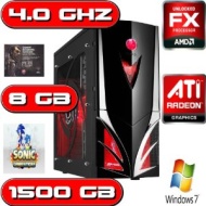 OVERCLOCKED AMD BULLDOZER 4.0GHZ ATI HD 5450 8GB RAM 1TB FAST GAMING COMPUTER PC WINDOWS 7