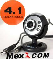 Mexxcom 4.1 megapixel webcam * microfon / Led / SCHNAPPSCHUSS