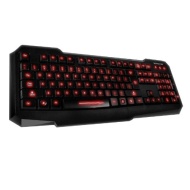 Koolertron Backlit Gaming Keyboard Red Illuminated Backlit Keys - Full Size Layout USB Multimedia Gaming Keyboard for Computer PC