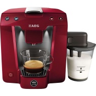 AEG A Modo Mio Favola Lavazza Espresso Coffee Machine, 0.9 Litre, 1300 Watt, Chocolate Brown/ Ice White