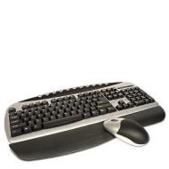 USB Wireless Multimedia Keyboard &amp; Mouse (Black/Silver)