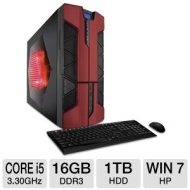 CybertronPC X-Plorer2 TGM2101B Desktop PC - Intel Core i5-2500K 3.30GHz, 16GB DDR3, 1TB HDD, Blu-ray ROM, NVIDIA GeForce GT 520, Windows 7 Home Premiu