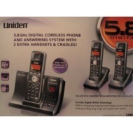 Uniden - TRU12803 5.8 GHz Phone/Answerer