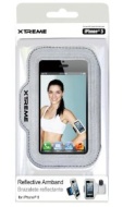 Xtreme Reflective Armband for iPhone 5 - Retail Packaging - Gray