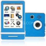 Ematic E4 Series - 3&quot; Touch Screen MP3 Video Players 8GB w/ Digital Camera (Blue)