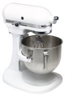 KitchenAid K5SSWH Commercial 5-Quart Mixer, White