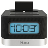 iHome Dual Charging Stereo FM Clock Radio with Lightning Dock for iPod/iPhone