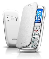 Brondi - Telefono cellulare-Amico Elegant, colore Bianco