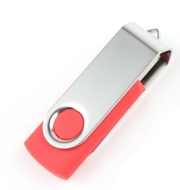 8GB (Ricco &reg; 01-001) Swivel USB High Speed Metal Flash Memory Pen Thumb Drive Disk Stick (8GB Red)