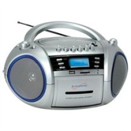 Supersonic Portable MP3/CD Cassette Recorder with AM/FM Radio, USB/SD and Aux Inputs