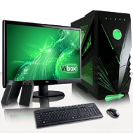 VIBOX Standard Package 3 - Cheap, Home, Office, Family, Gaming PC, Multimedia, Desktop PC, Computer Full Package Including Windows 7, 22&quot; Monitor, Spe