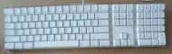 Apple Macintosh A1048 Pro Keyboard - 109 keys - White/Clear