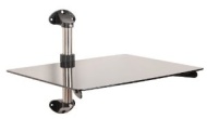 Duronic DS2917 GLASS Support Shelf for Hi-Fi, Bluray DVD Player, Sky Plus, Freeview, Digibox - Max Weight 25kg