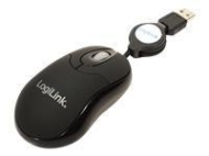 LogiLink Mouse optical USB Mini with retractable Cable