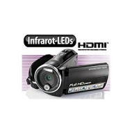 Somikon Full HD Camcorder mit Infrarot (1 -fach opt. Zoom, Flash, LEDs, HDMI)