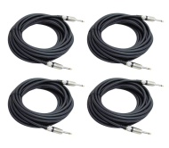 4) PYLE PRO PPJJ50 50-Foot 12 Gauge Professional Speaker Cables 1/4&#039;&#039; to 1/4&#039;&#039;