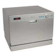 EdgeStar 6 Place Setting Countertop Dishwasher - Silver