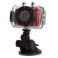 HD 720P touch lcd wasserdicht sport helm aktion digital video camcorder kamera dv dvr cam f&uuml;r fahrrad/tauchen/surfen/ski/fallschirmspringen - Rot
