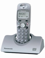 Panasonic KX-TCD422ES DECT Cordless Phone With Answer Machine And Additional Handset &amp; Charger - Metallic Silver
