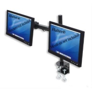Halter Dual LCD Monitor Stand desk clamp holds up to 27&quot; lcd monitors