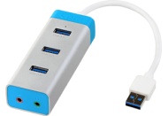 I-Tec 3-Port USB 3.0 Hub with Audio-Adapter