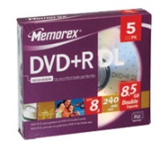 Memorex &ndash; 5&ndash;Pack 4x DVD&ndash;R Disc Spindle