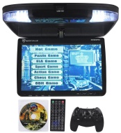 Rockville RVD9FD Black 9&quot; Flip Down Car Monitor DVD Player With USB/SD Inputs, Games, Wireless Remote and Game Controller