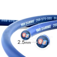 Van Damme Professional Blue Series Studio Grade 2 x 2.5 mm (14AWG) - 6M Speaker Cable