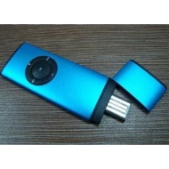 GadgetinBox&trade; 4GB World Thinest MP3 Player (Blue)