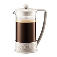 Bodum BRAZIL Kaffeebereiter (French Press System, Permanent Edelstahl-Filter, 0,35 liters) cremefarben
