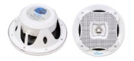 Pyle Lanzar AQ6CXW 400 Watts 6.5-Inch 2-Way Marine Speakers (White)