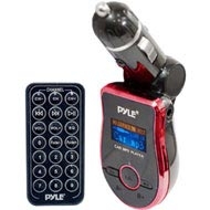 Pyle Mobile SD/USB/MP3 Compatible Player w/ Built-In FM Transmitter Red