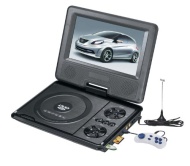 7-Inch Portable DVD/CD/MP3 Player, With analog TV function,PAL/NTSC/SECAM full TV system