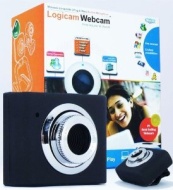 Laptop Webcam, Logicam Webcam Laptop Camera, Skype Webcam, Mini Retractable USB Webcam, Web Camera with Built-in Microphone, Light Weight