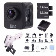 SJCAM M10 Kit + Extra EACHSHOT Battery + Charger, Cube Mini Full HD Action Sport Camera Simple Version Kit (Black)