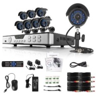 Zmodo Kit DVR 8 Canali Videosorveglianza 8 Telecamera Sorveglianza Sicurezza Giorno Notte Alta Risoluzione 600TVL Senza Hard Drive