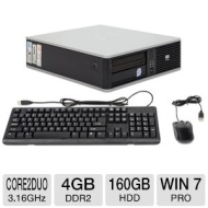 HP Compaq dc7900 Desktop PC - Intel Core 2 Duo 3.16GHz, 4GB DDR2, 160GB HDD, DVDRW, Windows 7 Professional 32-bit, Mouse &amp; Keyboard (Off-Lease) &nbsp;RB-DC