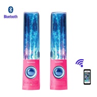 Soundsoul Music Fountain Mini Amplifier Dancing Water Speakers I-station7 Apple Speakers (pink, Bluetooth speaker)