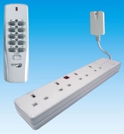 Home Easy Remote Control 4 Socket Extension Lead