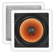OSD Audio CW840SQ White 8-inch Poly Square In-Ceiling or In-Wall Speaker Pair