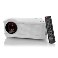 SHOPINNOV Projecteur HD Android 4.2 3000 lumens 2000:1 WiFi 8Go Blanc