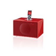 GENEVA Sound System Model S HiFi System for iPod/iPhone with FM Radio &amp; Alarm (Red)