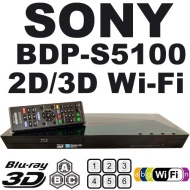 SONY 2D/3D BDP-S5100 All Zone Multi Region DVD Blu ray Player w Built in 2.4Ghz Wi-Fi - 2 USB, 1 HDMI, 1 COAX, 1 ETHERNET. 100~240V 50/60Hz Int&#039;l Vers