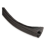 Techflex F6N0.25BK20 Sleeving, 1/4 In Self Wrap Braided, 20 Ft