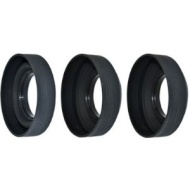 JJC 72mm Collapsible 3-Stage Screw-in Rubber Lens Hood for selected Canon, Leica, Nikon, Olympus, Panasonic, Sony lenses