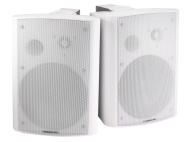 Monoprice 107496 8-Ohm Active Wall Mount Speakers, White (Pair)