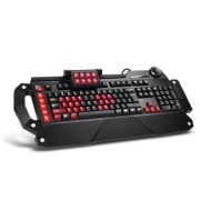 TeckNet&reg; Full Programmable Gaming Keyboard - USB 2.0 - Linear Action Silica Gel Adopted - 15 Groups of Macro-definition set Full kys - Customized - 20